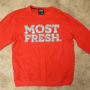 Red "MOST FRESH" Neff Sweater